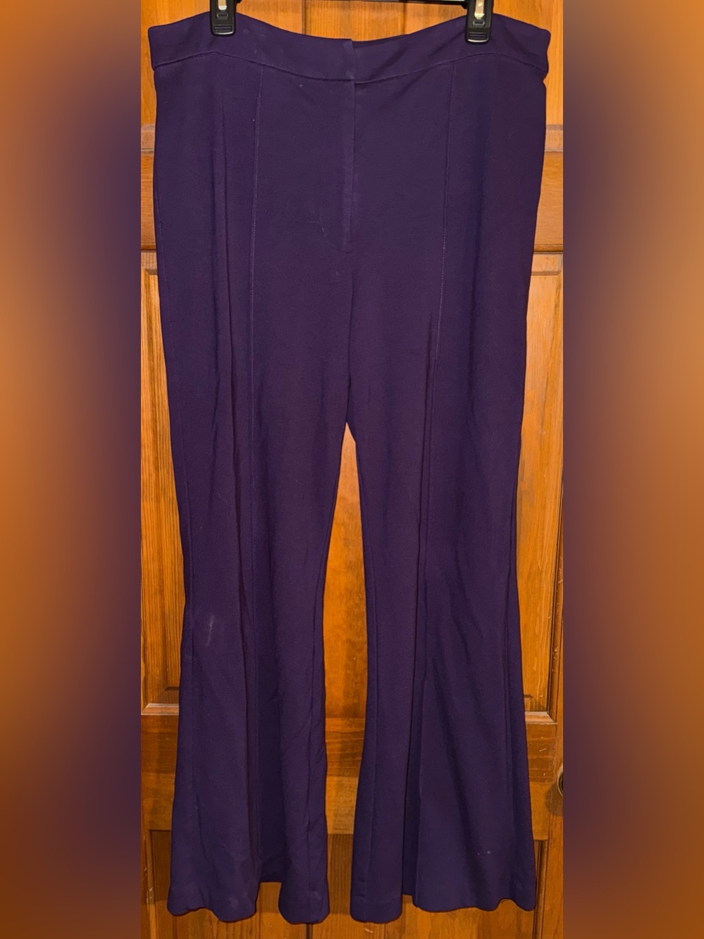 Classic Women's Wide-Leg Pants in Deep Plum